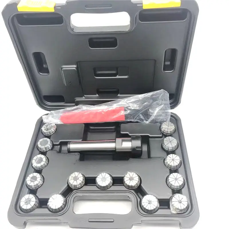 Tool holder chuck set, rear pull milling machine spindle taper handle 5 flat tail spring lock nozzle