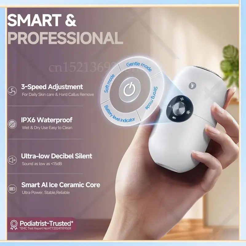 -SPOR Fully Automatic Foot Grinding Device High-Efficiency Electric Foot Grinding Device Portable Foot Dermabrasion Device
