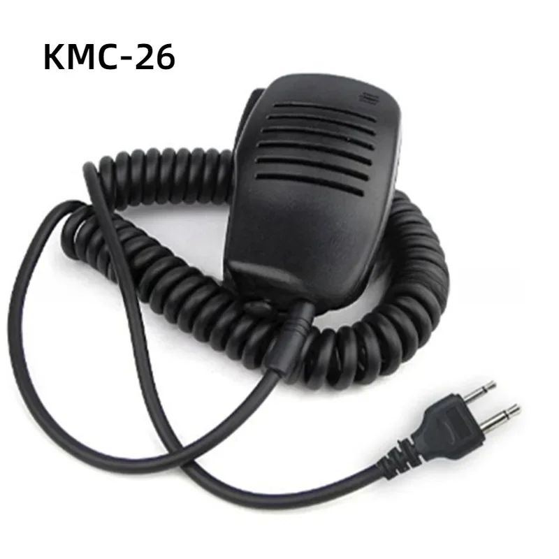 KMC-26 Walkie Talkie Shoulder Speaker Mic 2 PIN Handheld for ICOM IIC-V8 IC-V85 IC-V82 F3/F21/F3G/F26