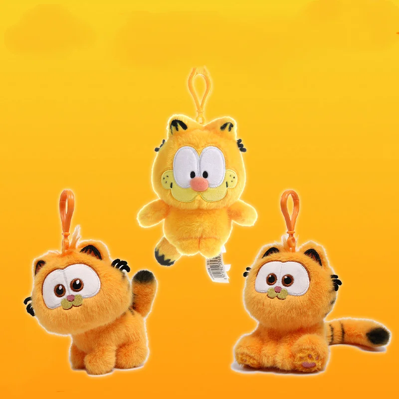 

Kawaii Garfield Cartoon Plush Toy Keychain Anime Peripherals Backpack Pendant Accessories Boys and Girls Birthday Creative Gifts