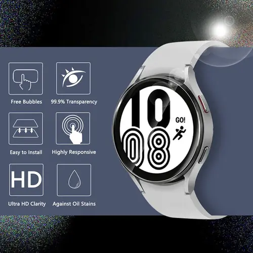 Imagen 2 del producto Vidrio templado para Samsung Galaxy Watch 4 44mm 40mm Watch4 Classic 46mm 42mm accesorio HD Protector de pantalla de película hidráulica transparente