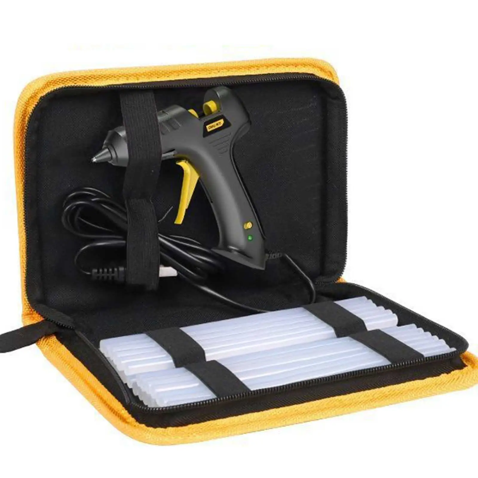 20W Strength Heavy-duty Hot Melt Glue Gun Kit 60 Glue Sticks Large Nozzles For DIY Craft Woodworking Quick Heating