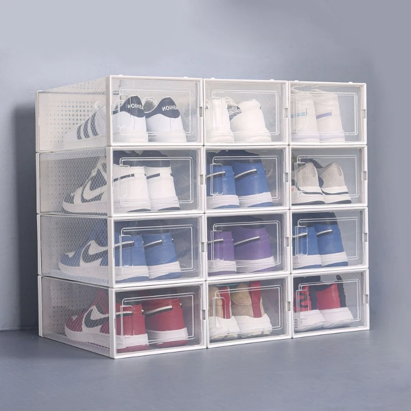 

Set Of 12 Shoes Storage Rack Home Shelving Stackable Storage Holders Plastic Organization For Home Household Items Clearance