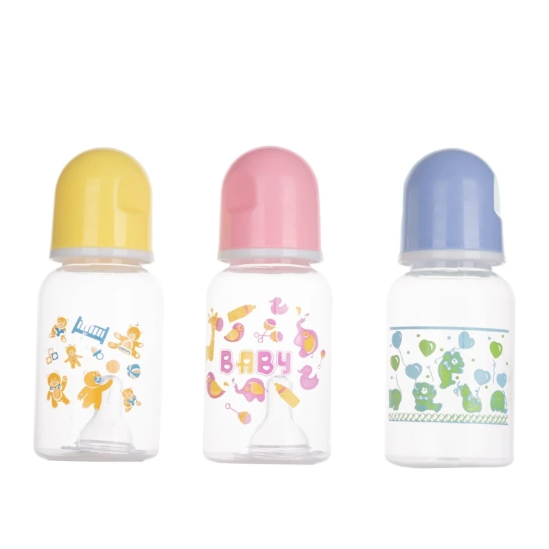 Feeding Nursing Bottle BPA Free Safe Newborn Kids Nursing Care Feeder Fruit Juice Milk Bottles 125ML Lightweight Bottle