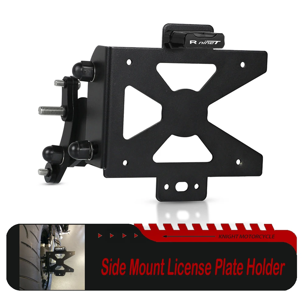 

For BMW R NineT RNineT R Nine T R9T Scrambler 2014 - 2026 Side Mount License Plate Holder Bracket Tail Tidy Fender Eliminator