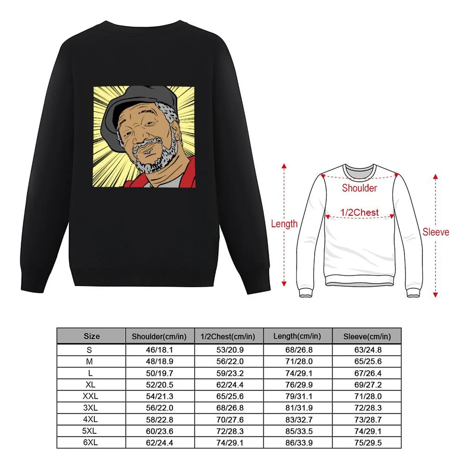 The Legend Redd Foxx Jersey otoño nuevos productos conjunto de sudadera para hombre moda de otoño sudaderas para hombre