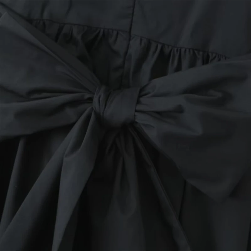 Keyanketian verão novas mulheres sem costas arco decoração deslizamento vestido xshape chique renda em camadas babados fino cinta de espaguete mini vestido