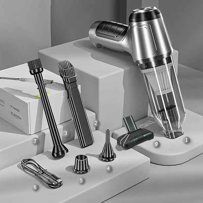 

1pc Vacuum Cleaner 9000PA Wireless Handheld Vacuum Cleaner Appliance Car Vacuum Cleaner Wireless Handheld Car Vacuum Vacuuming