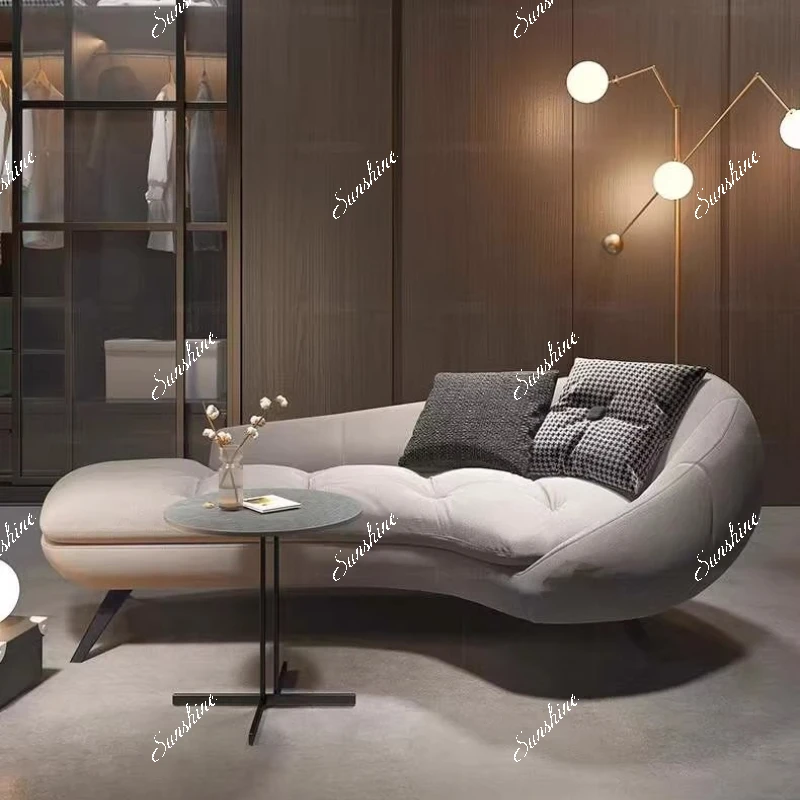 

Light luxury hotel famous hotel special-shaped custom balcony bedroom lazy sofa