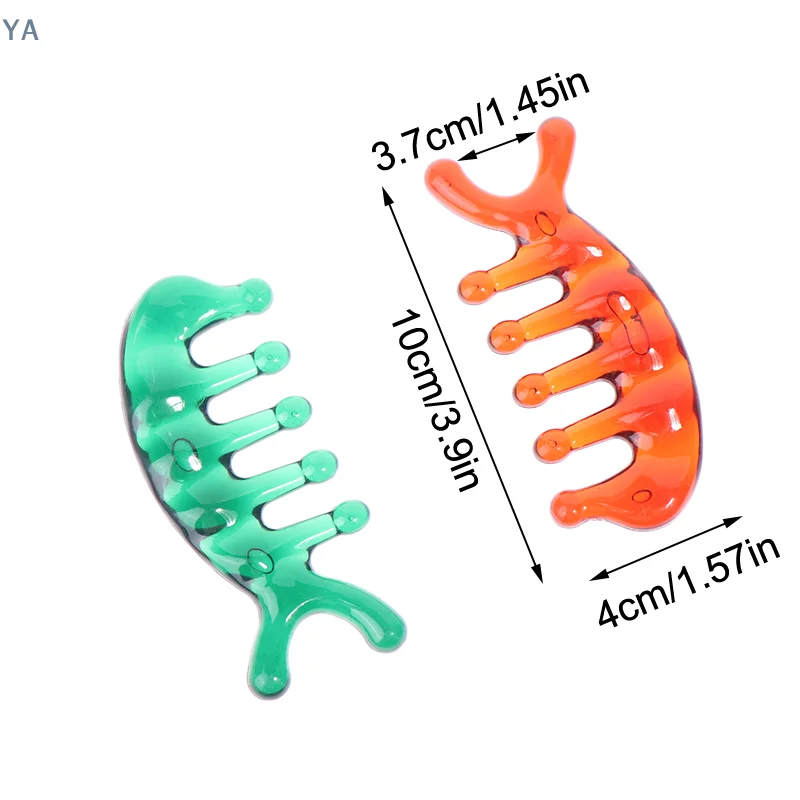 

Пластиковая расческа для массажа меридианов с пятью большими зубьями, для акупунктурной терапии головы, с функцией декомпрессии, портативная, для массажа кожи головы.