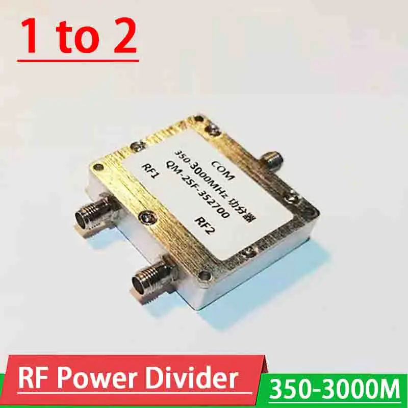 350-3000MHZ Power Divider RF power splitter 1 to 2 Power Divider Combiner for 868M 1.5G 2.4G GPS WiFi VHF Ham Radio amplifier