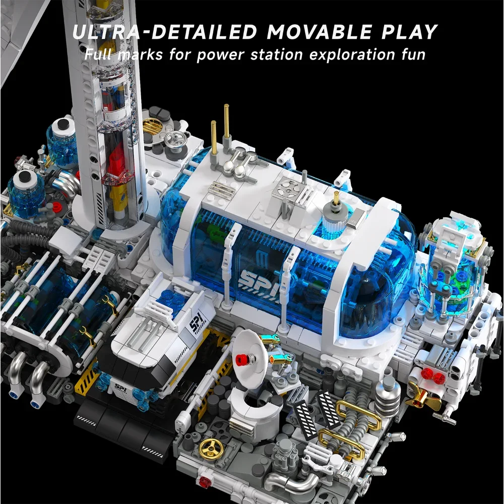 2291 stücke NEUE Technische Windkraft Anlage Modell Gebäude Kit Mit Leuchten Funktion DIY Montage Ziegel Geburtstag Weihnachten Geschenke