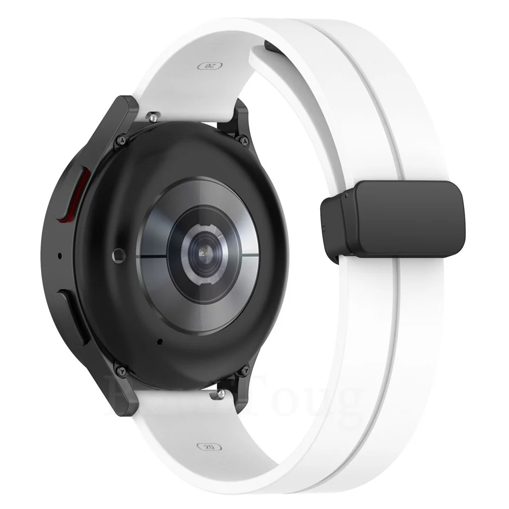 Ремешок для часов с магнитной складной пряжкой для Fossil gen 6 44 мм Gen6 gen 5 5e/Gen5 LTE 45 мм, силиконовый ремешок 20/22 мм, спортивные ремешки для часов