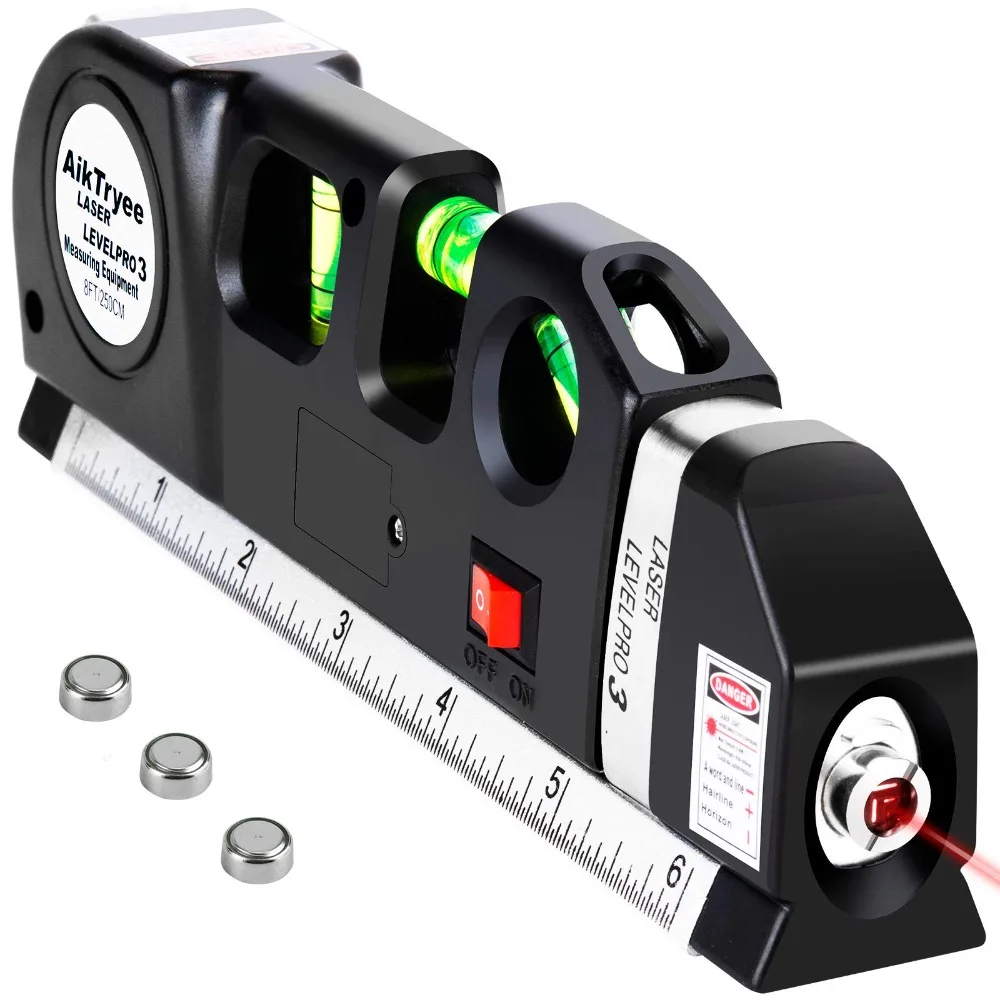 Professional Infrared Line Laser Level Tool High Precision Self Leveling with Tripod Tile Alignment Wall Mounting Construction