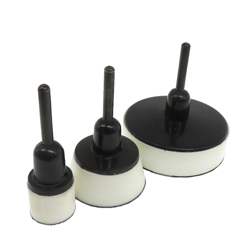 Herramienta de lijado de tazón para carpintería, almohadilla de PU de lijado de gancho y bucle de 1/2/ 3 pulgadas, mango largo de madera dura para carpintería