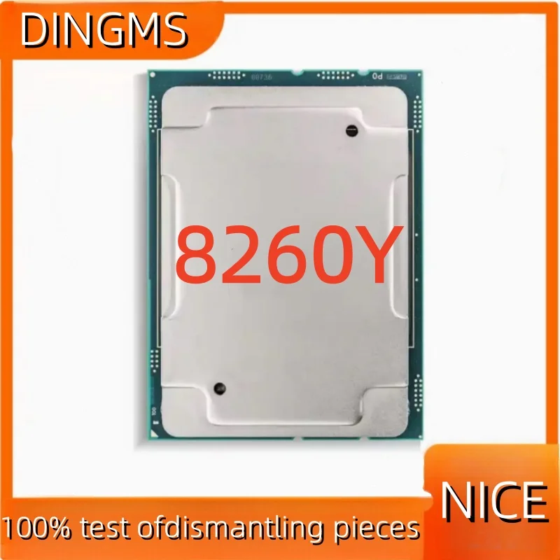 Procesador de Servidor Xeon Platinum 8260Y SRF9K 2.4GHz 24 Núcleos 48 Subprocesos 35.75MB 205W LGA3647 100% Probado y en Funcionamiento