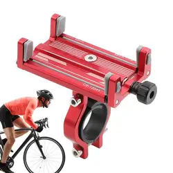 Bicycle Cycling Aluminum Alloy Phone Holder Metal Stable Phone Bracket Adjustable 55-88mm 360 Degrees Rotation Holder