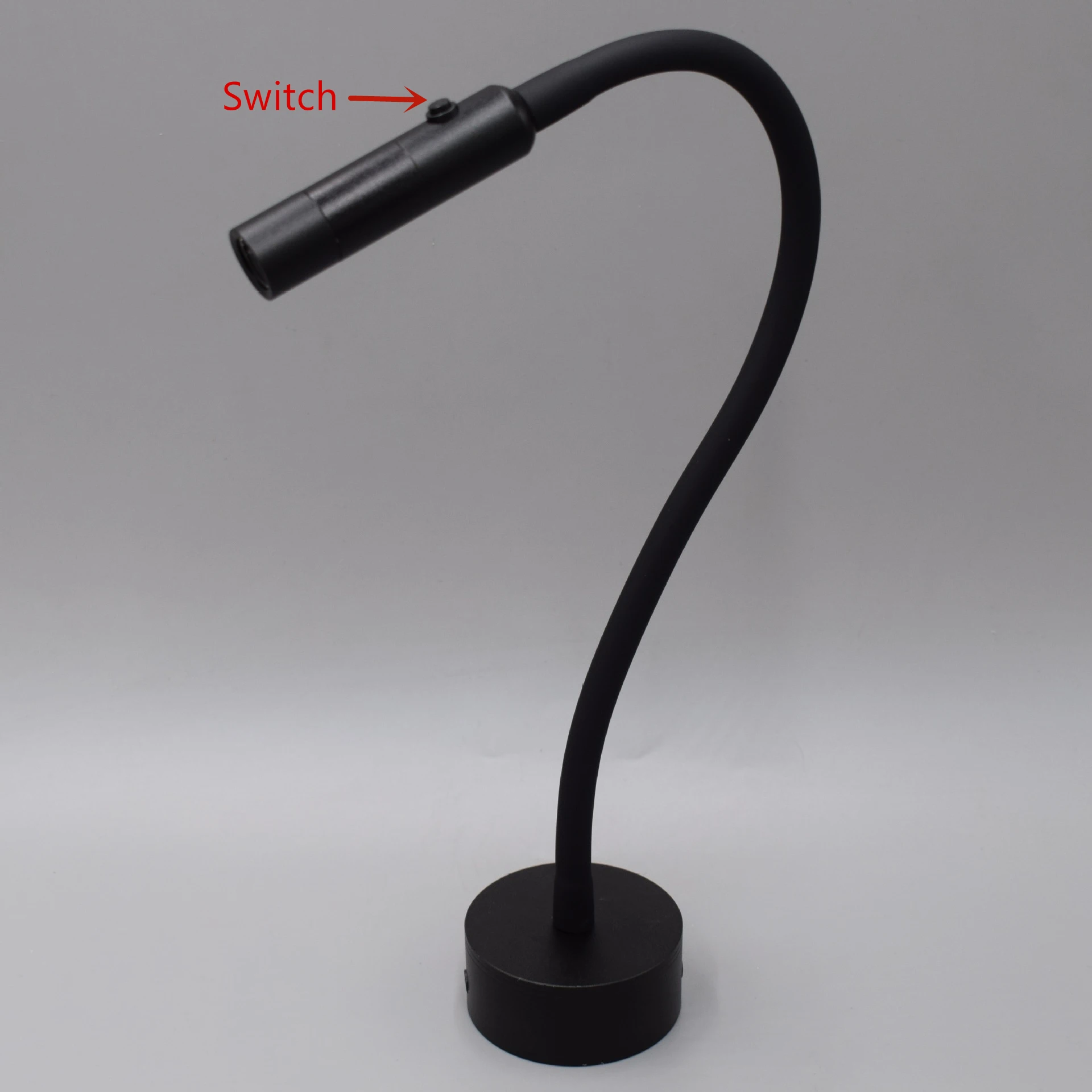 LED Flexibele Slang Wandlamp 1W 3W Boek Lezen Studie Nachtkastje Licht Hotel Hoofdeinde Flexibele Zwanenhals Mini spotlight Met Schakelaar