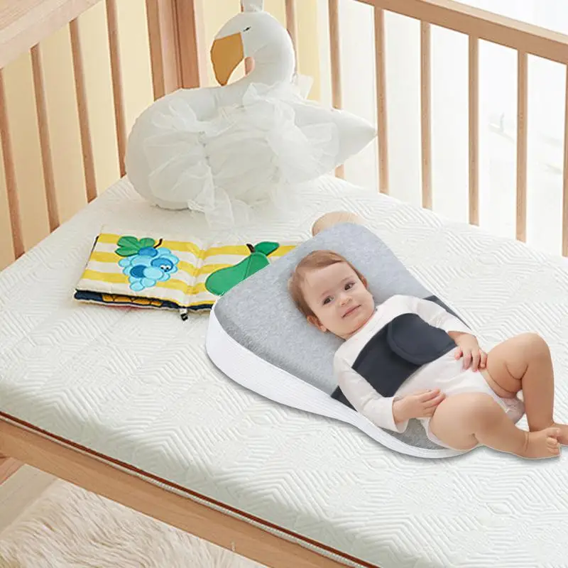 Bassinet Wedge For Baby Reflux Soft Crib Wedge For Anti-Reflux Baby Nursing Pillows Bassinet Wedge Breastfeeding Support For