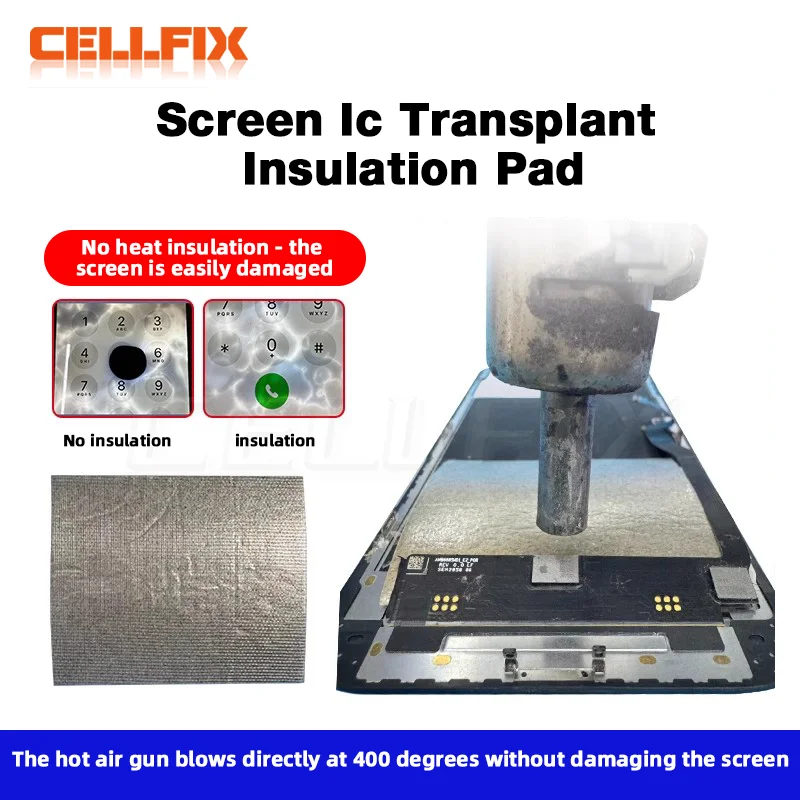 

LANRUI Screen IC Transplant Insulation Pads Work Mat High Temperature Resistant Maintenance Chip Work tools set