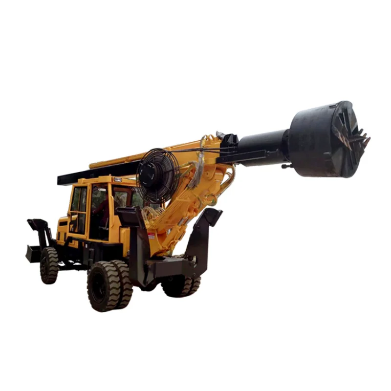 YG Wheel Type Rotary Drilling Rig Machine Price Foundation Small Construction Pile Driver Screw Drill Rig Equipment Manufacturer