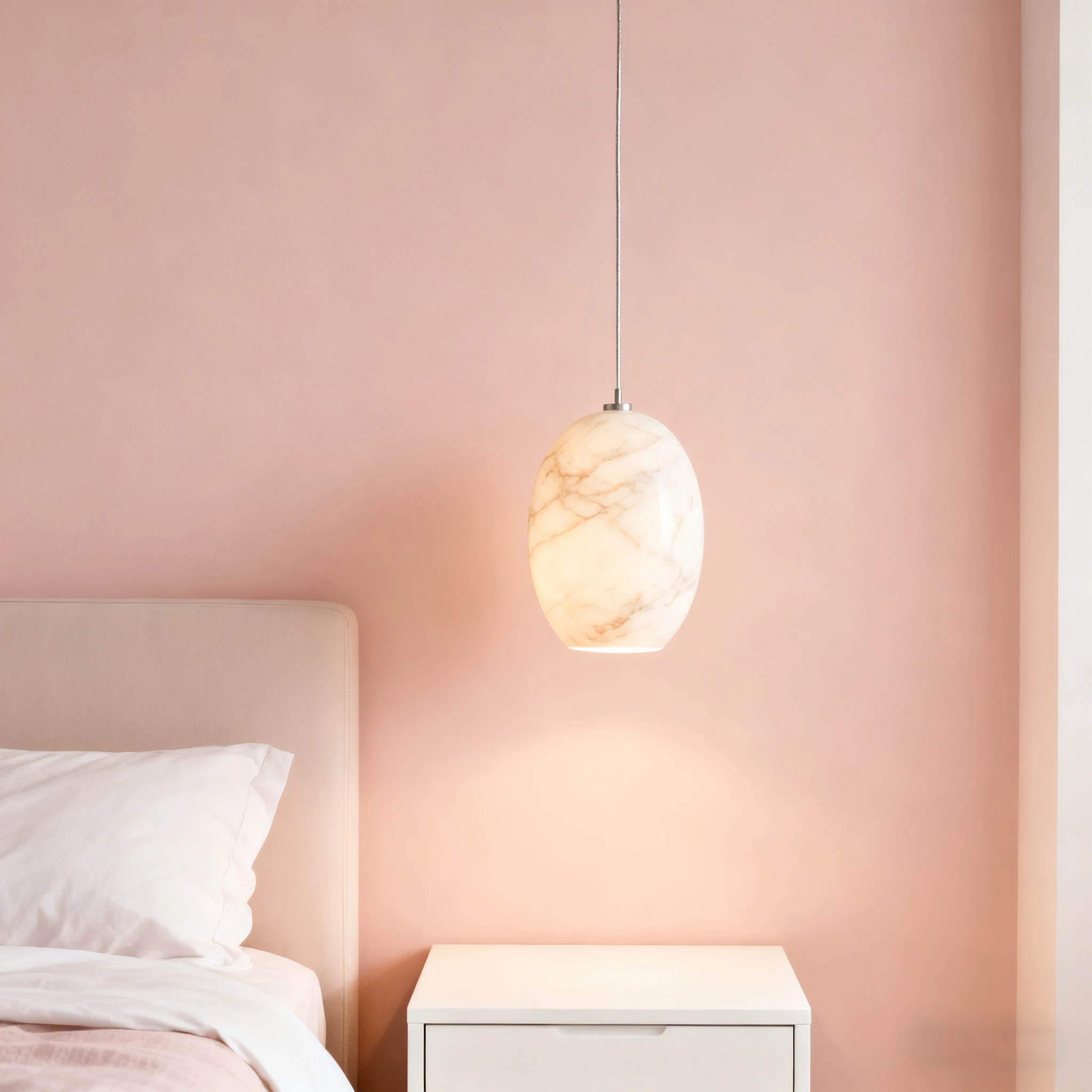 BOSSEN الحديثة الشمال ضوء السقف 2025 الرخام ثريا من النحاس بريق قابل للتعديل سلسلة عكس الضوء قلادة مصباح لغرفة المعيشة #6