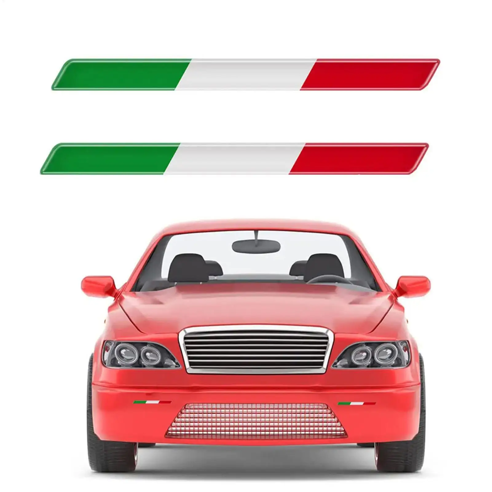 

Italian Flag Sticker Decorative Bumper Decals 3D Auto Bumper Decals Car Window Adhesive Graphics for Motorcycles Trucks