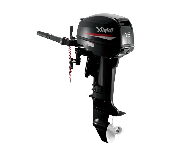 

High Quality 15HP Outboard Marine Engine 2 Stroke With Long Shaft New Gasoline Fuel Manual Starting System Water Cooling