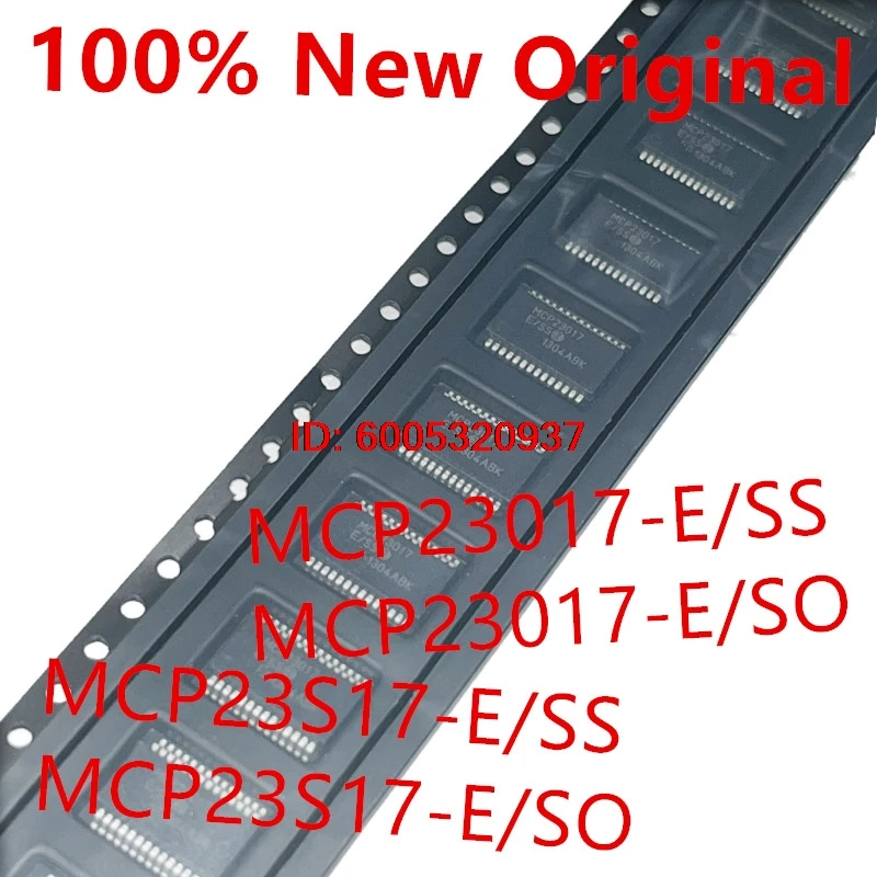 10piece  MCP23017-E/SS 、MCP23017-E/SO 、MCP23S17-E/SS 、MCP23S17-E/SO  New I/O extender chip  MCP23017T-E/SS 、MCP23S17T-E/SS