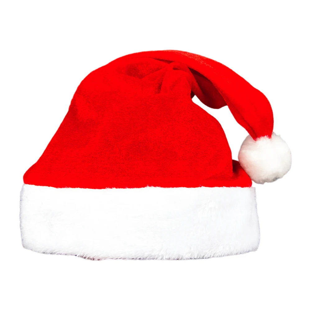 1 pz cappello di peluche di natale con simpatico Pom Pom cappello lavorato a maglia di natale atmosfera di natale per bambini adulti pupazzo di neve