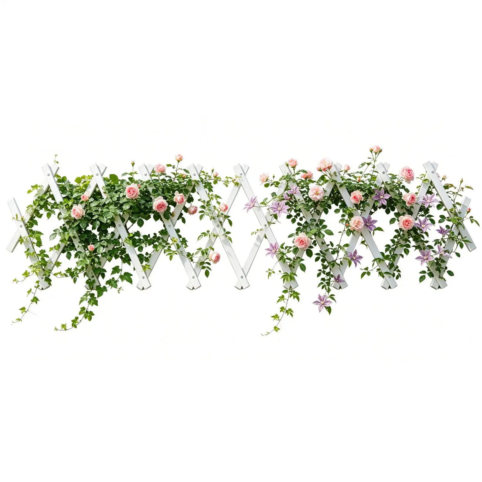 Expandable Garden Plant Trellis Scalable Flower Rack Decorative Panels Lattice Trellis Garden Plant Support For Climbing Ivy