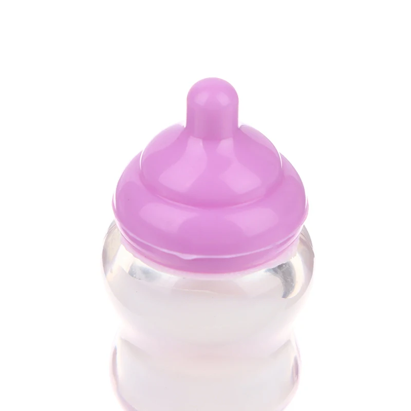 1Pc Baby Dolls Feeding Bottle Magic Dummy Pacifiers Milk Bottle For Doll House Feeding DIY Accessories Random Color