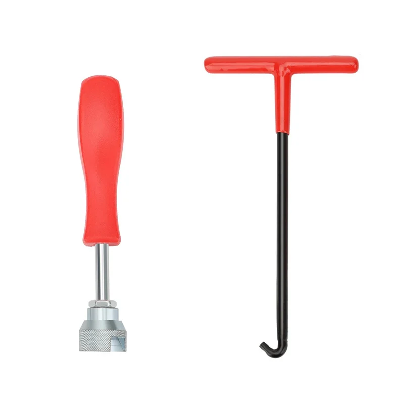 2 PCS Metal Brake Caliper Spring Tool With Spring Hook Wrench - Heavy-Duty Automotive Repair Tool For Precise Brake Adjustment