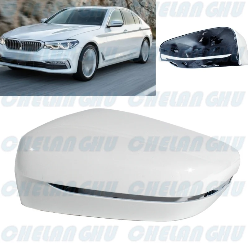 For BMW G30 530i 540i xDrive F90 M5 G32 GT G11 G12 740i 2016 2017 2018 2019 LHD Left Side White Painted Mirror Cover Housing