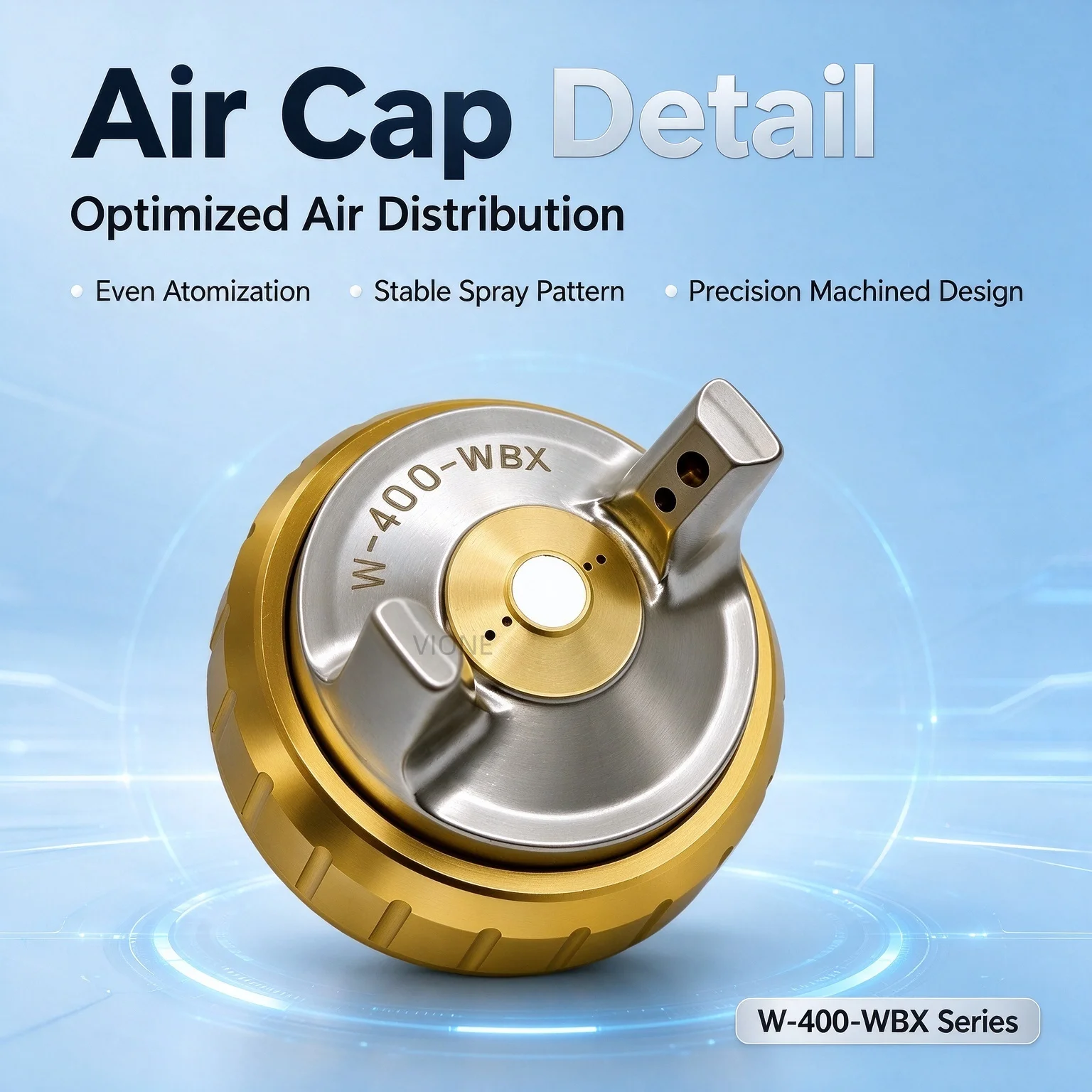 W-400-WBX Air Cap, Needle & Nozzle Set Japan Compatible with the W-400 WB/WBX Series Paint-saving Furniture Spraying