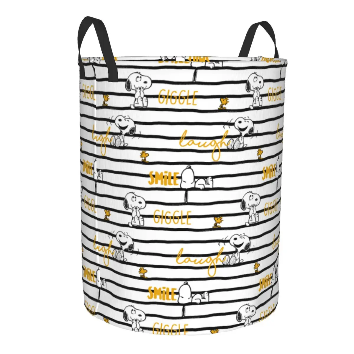 Custom S-snoopies Anime Laundry Basket Foldable Large Clothing Storage Bin Dog Cartoon Hamper view 2