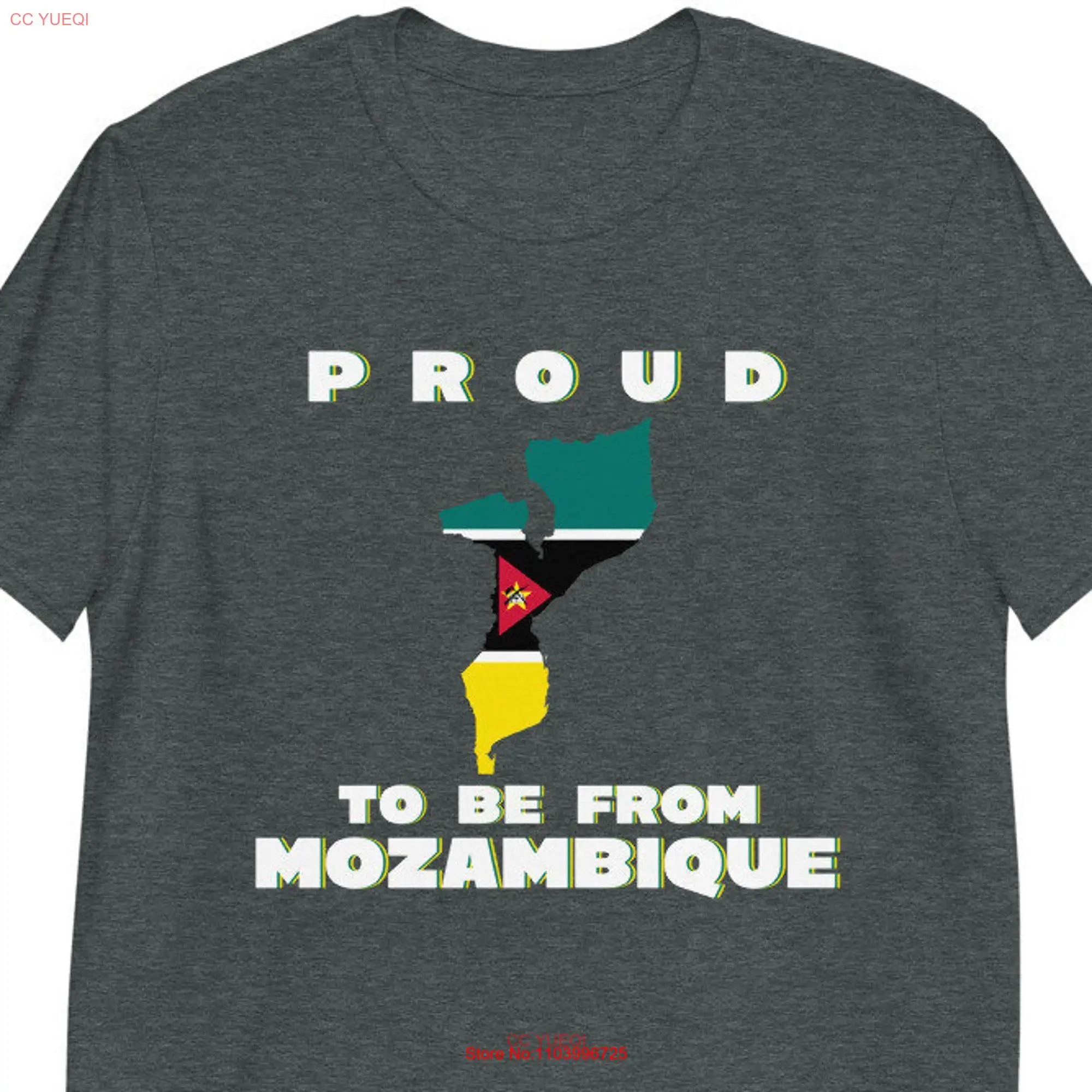 Mozambique T Shirt African s Republic of Mozambican Flag Proud To Be From long or short sleeves