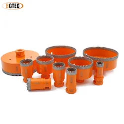 BGTEC 1pc Dia20-125mm Drilling Bit M14 Thread Serrated Porcelain Ceramic Granite Marble Stone Tile Drilling Hole Saw Kit