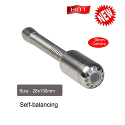 28mm Auto Self Leveing Stainless Steel Camera Head Spare Parts With auto self levelling for Sewer Pipe Inspection Camera System