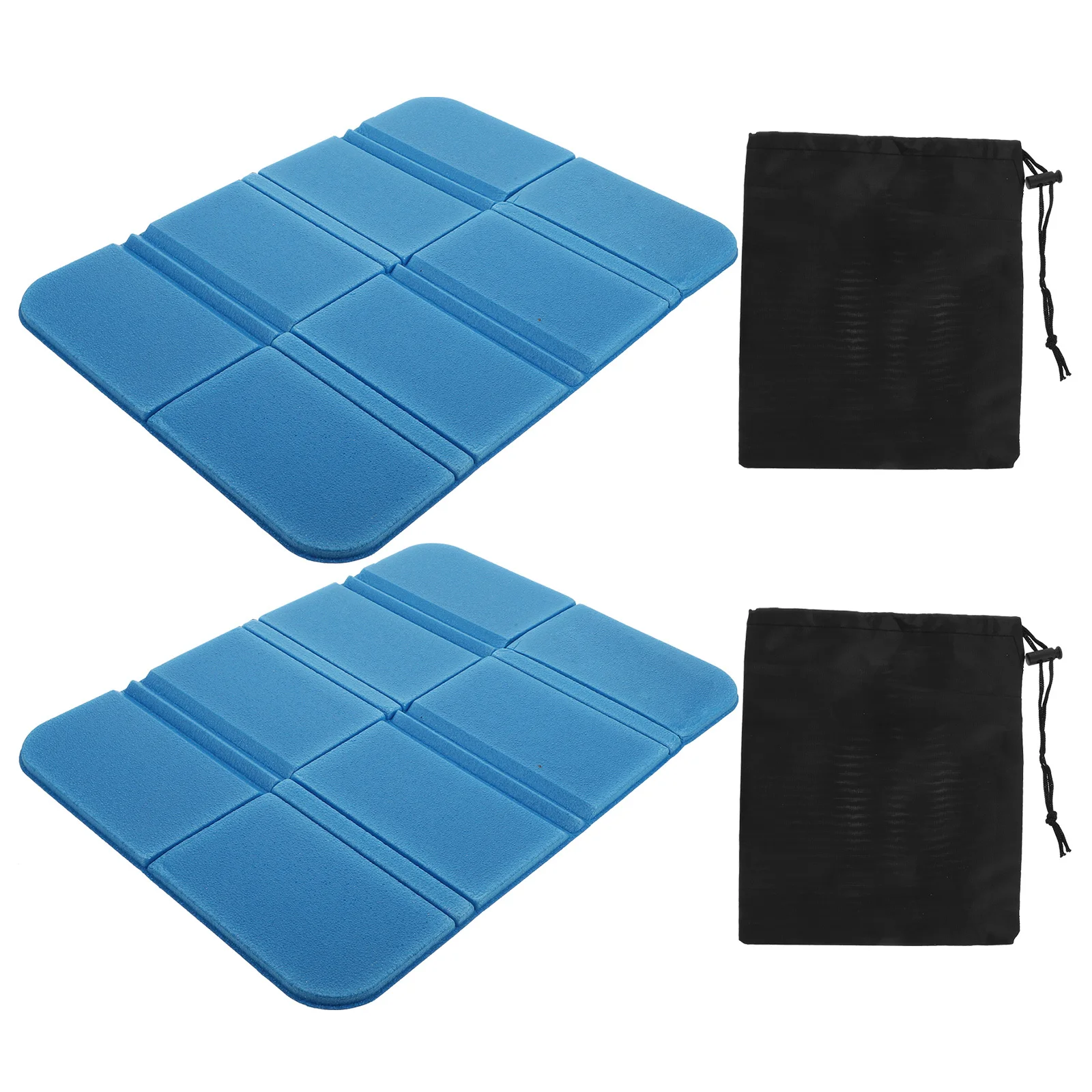 

2Pcs Foldable Waterproof Outdoor Seat Cushions Portable Lightweight Camping Picnic Mat Multifunctional Folding Pad