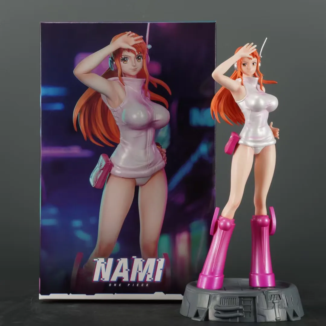 C.Nami-Figurine de Dessin Animé One Piece de 26cm, Posture Debout, Périphérique, Modèle de Belle Fille, Décoration de Bureau, Jouets de Renforcement, Cadeau