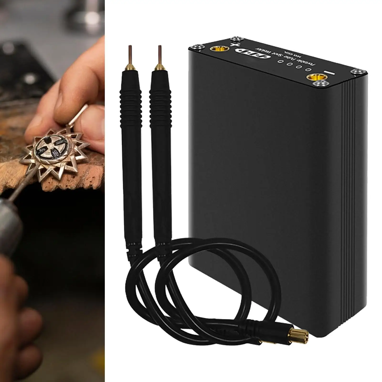 Portable Spot Welder Machine Handheld 5500mAh Spot Welding 0.1mm-0.15mm Aluminum Alloy 9 Gears Adjustable for Battery Pack Iron