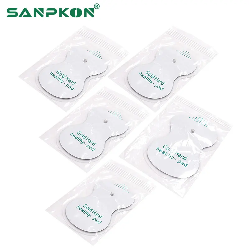 

50/100pcs High Quality Electrode Pads EMS Nerve Stimulator Silicone Gel Tens Electrodes Massage Therapy Machine 3.5mm Plug Tools