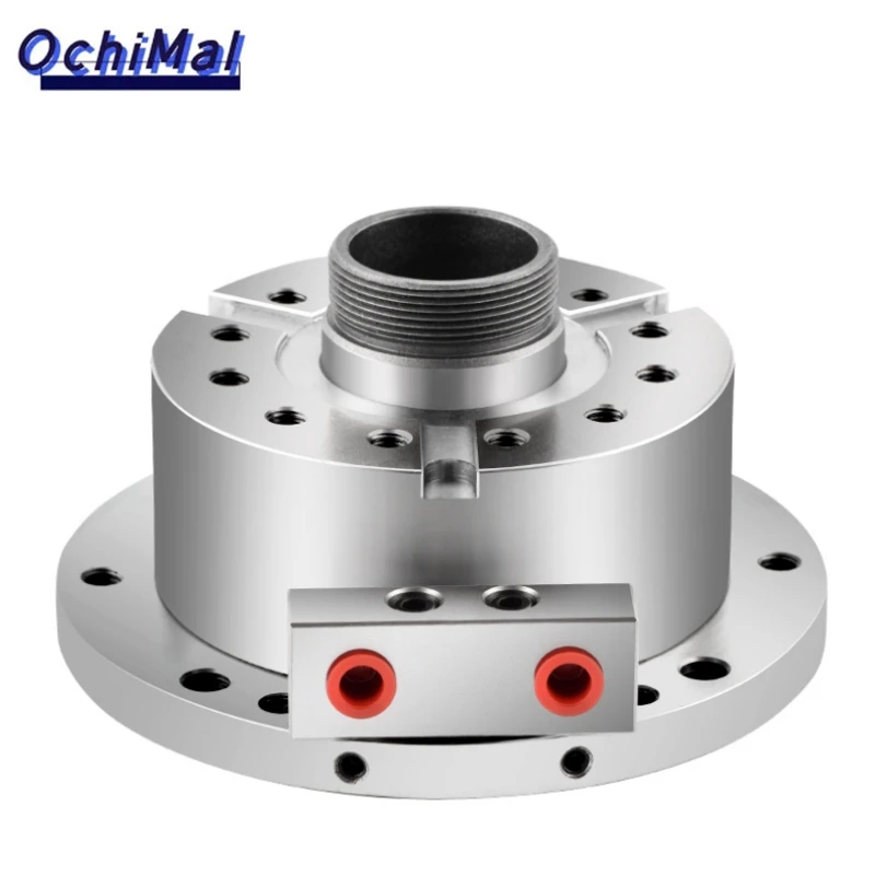 Three Jaw Hydraulic Chuck Vertical Base Vertical Hollow Oil Cylinder Machining Center Milling Machine Drilling Machine