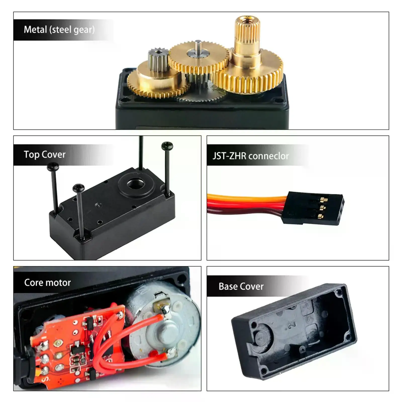 17 kg. cm digitale Servos, großes Drehmoment, 180/270 Grad, biaxiales Servo, Hochgeschwindigkeits-Metall, DC 4,8–7,2 V, für RC-Bootsroboter DS RDS3115MG