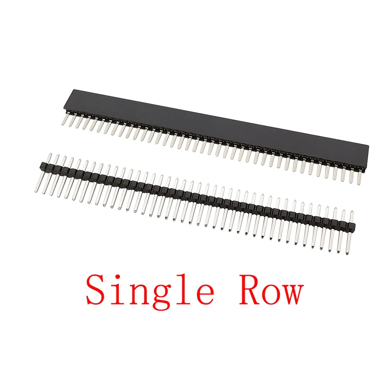 Pitch 1.27 Mm Rechte Enkele Rij/Dubbele Rij Man Vrouw Socket Pin Header Pcb Board Connector Voor Arduino 1x4 0/50Pin 2x4 0/50Pin