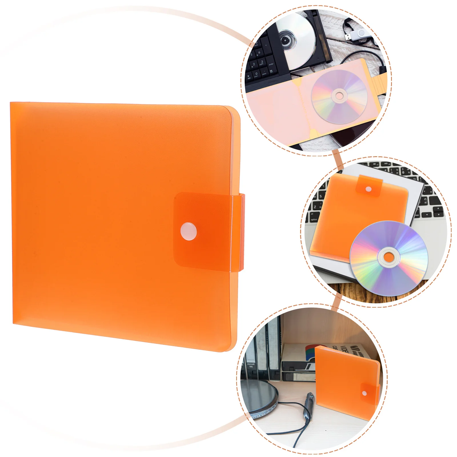 

1pc 12 Capacity Cd Dvd Storage Case Plastic Disc Container For Car Travel Large Capacity Disc Storage Wallet For Movie Music