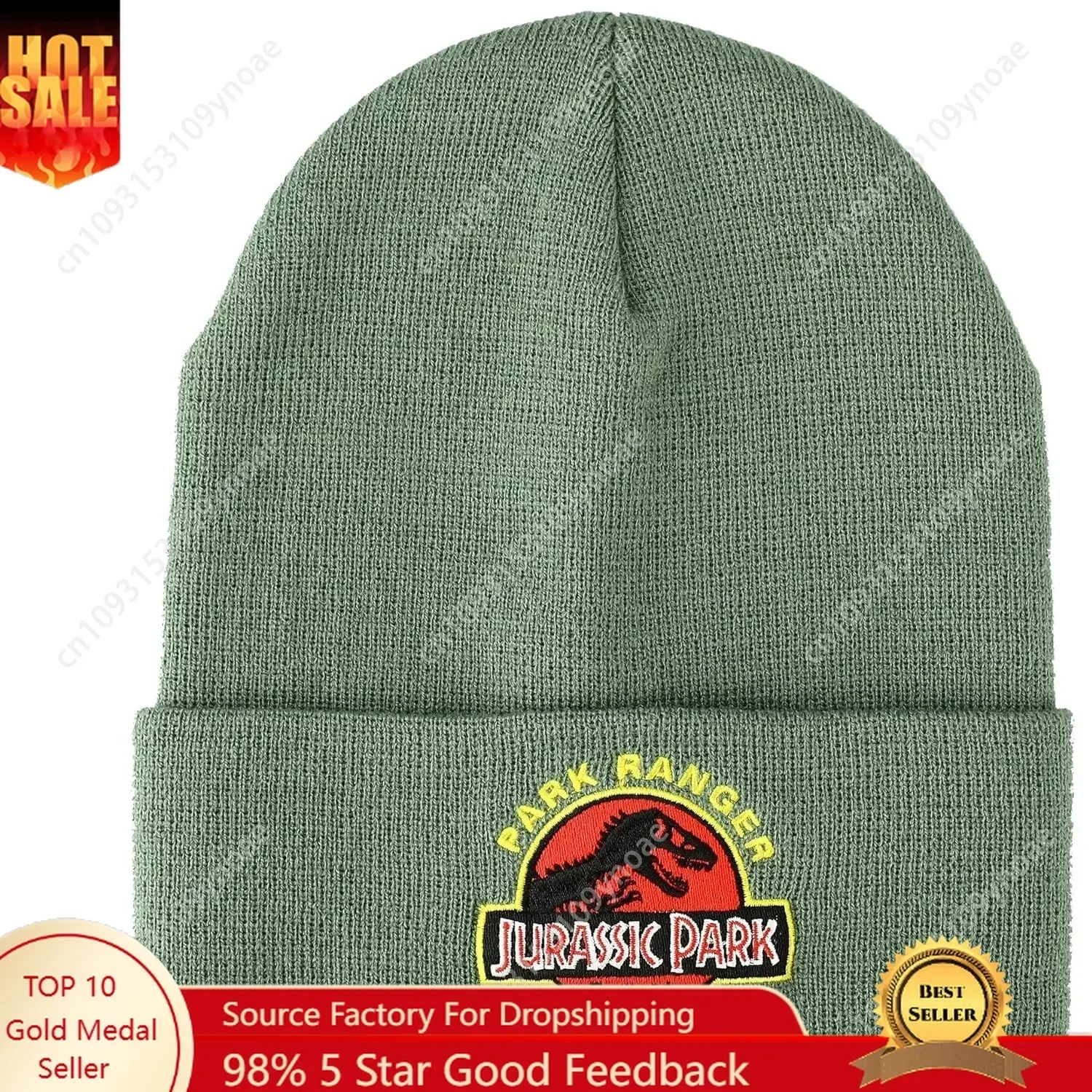 

Dargon Park Beanie Hat Men Women Ranger Embroidered Logo Green Knitted Caps Winter Ski Hats Movie Skull Cap Soft Comfortable