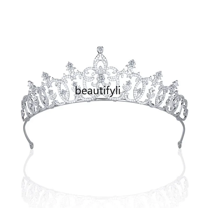 High-end luxury princess high-end crown headgear bride wedding birthday wedding crown