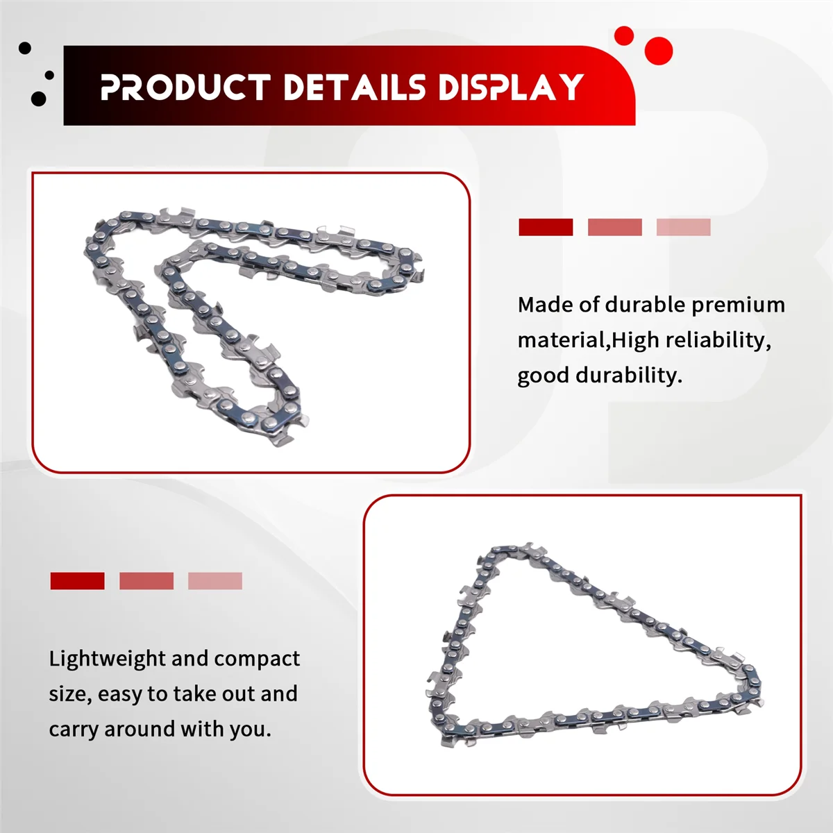 

8 Pcs 4 Inch Mini Steel Chainsaw Chain Electric Pruning Saw Hot sale tools eplacement